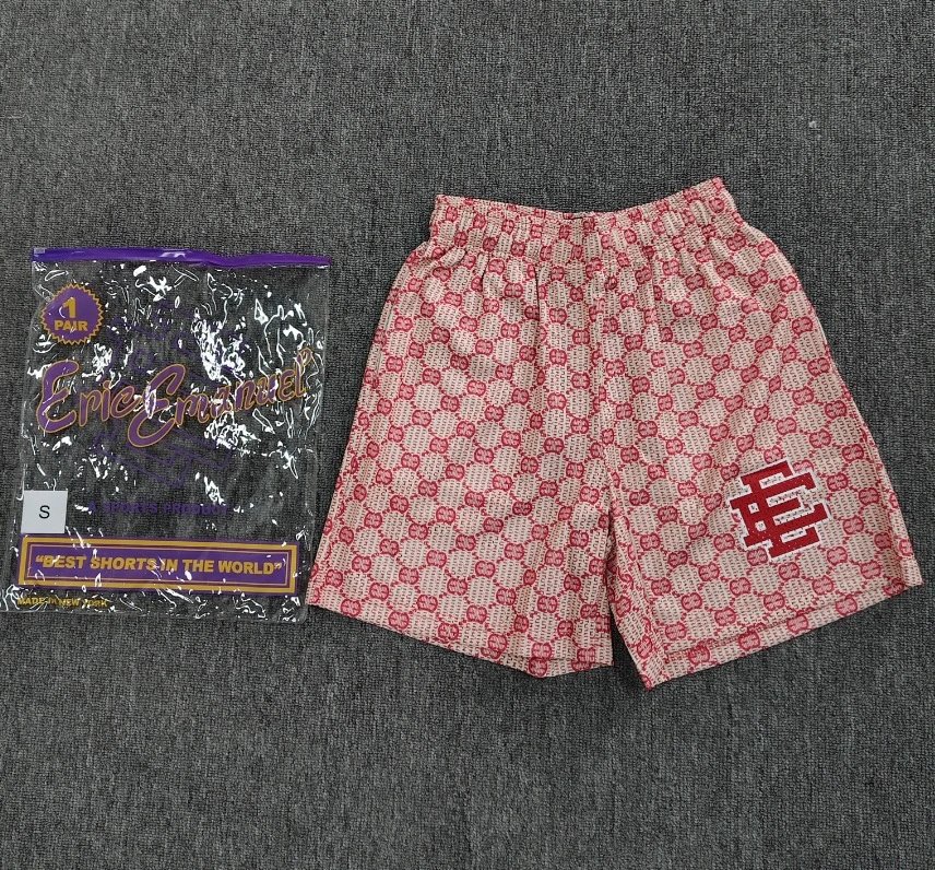 Design Monogram Print Logo Shorts Beige Shorts - 25