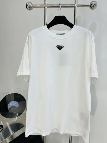 Prada Rad Milano Black Embroidered T-Shirt - 25