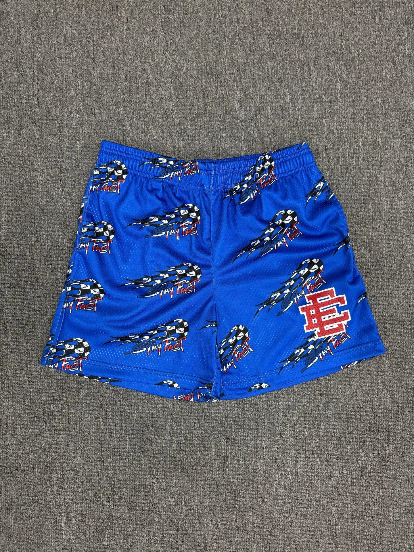 Design Monogram Print Logo Shorts Beige Shorts - 11
