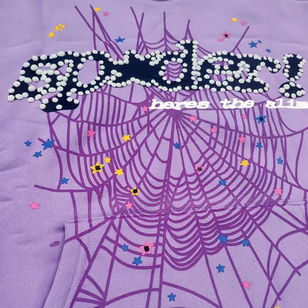 Spider! Starry Graphic Sweatpants Pink - 19