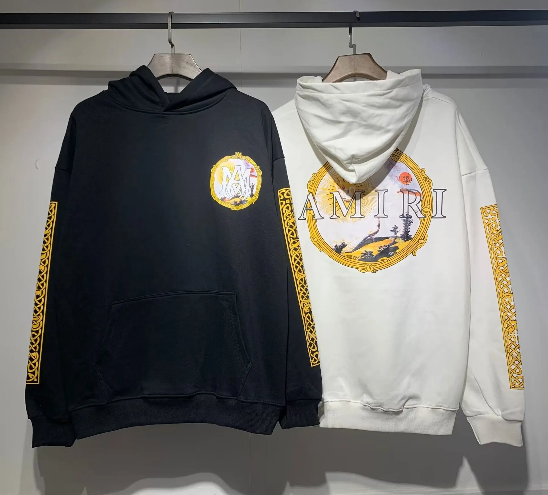 Amiri Arch Logo Hoodie White - 7