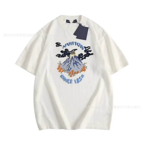 Louis Vuitton Mount Fuji Graphic T-Shirt White - 1