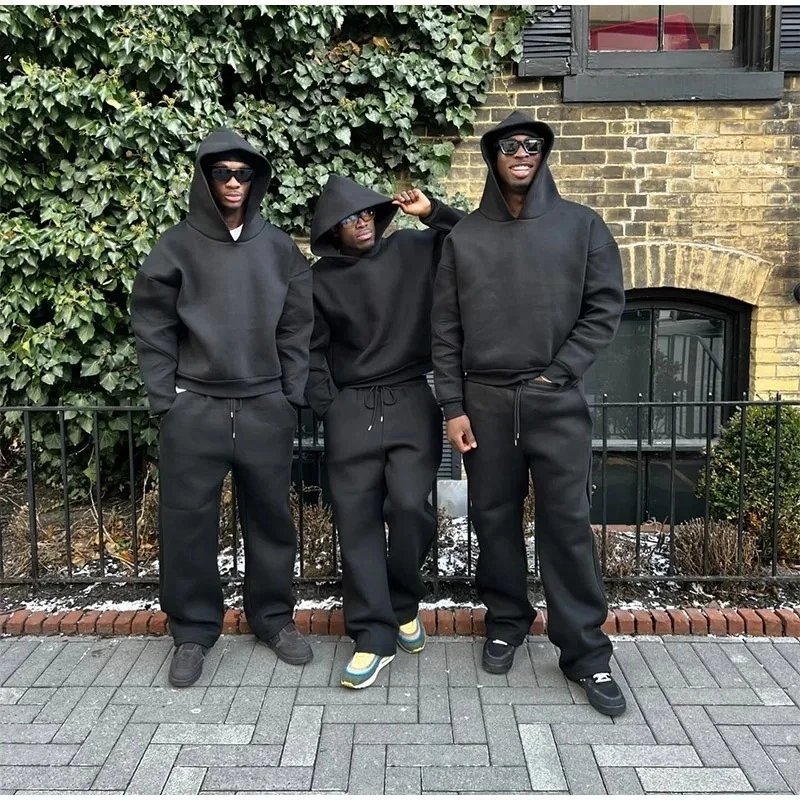 Design Oversized Hoodie and Sweatpants Set Olive Green Casual Set - 10