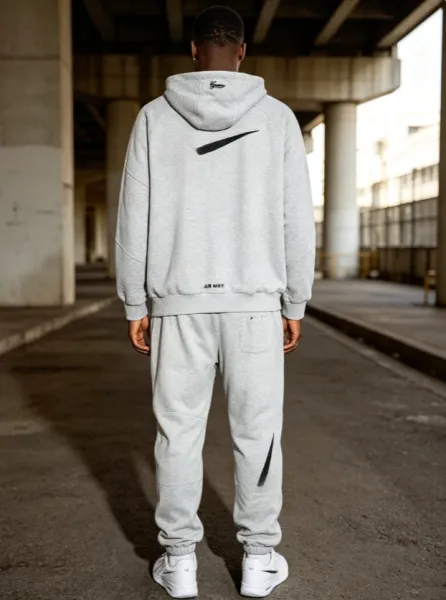 Nike Hoodie and Sweatpants Set Black Activewear Tracksuit - 10