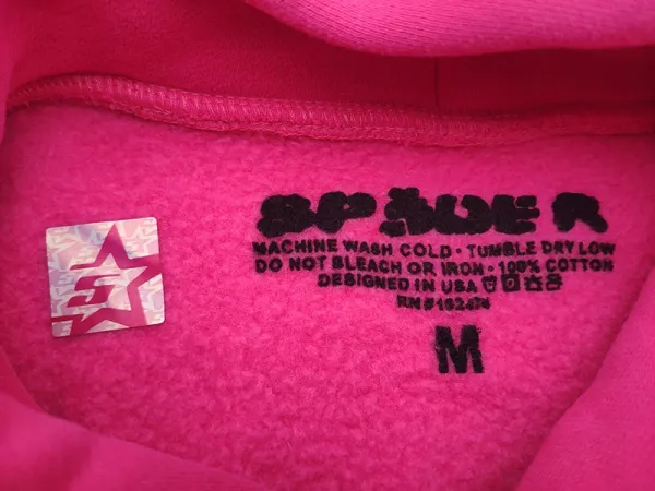 Spider! Starry Graphic Sweatpants Pink - 8