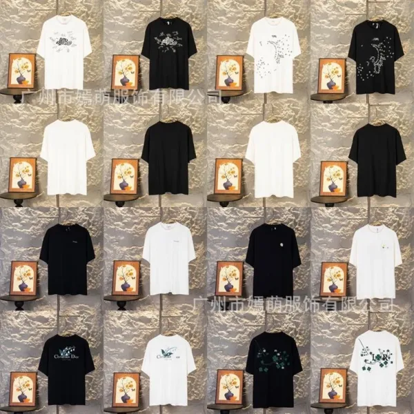 Dior Paris Script Logo Black T-Shirt - 4