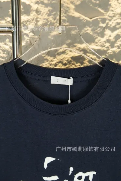 Dior Paris Script Logo Black T-Shirt - 6