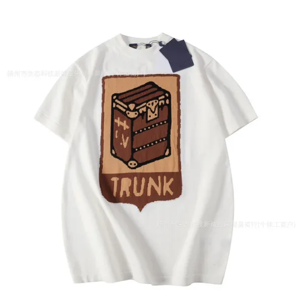 Design Trunk Graphic Print White T-Shirt - 1