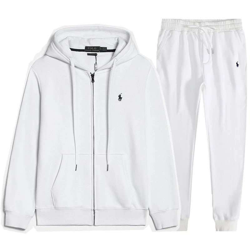 Polo Ralph Lauren Green Full-Zip Hoodie and Jogger Set Tracksuit - 11