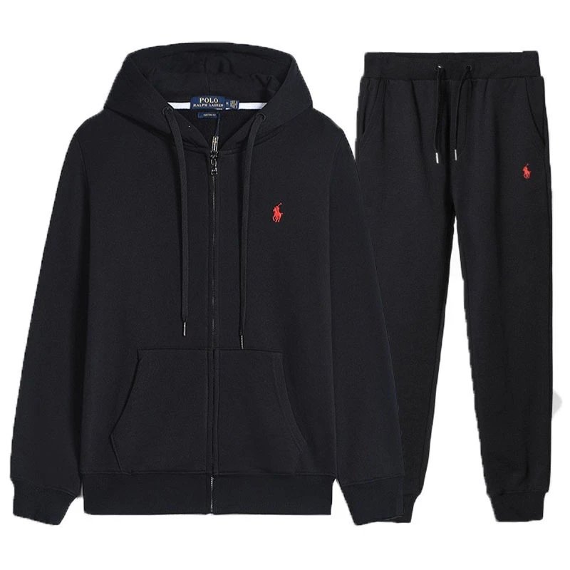 Polo Ralph Lauren Green Full-Zip Hoodie and Jogger Set Tracksuit - 10