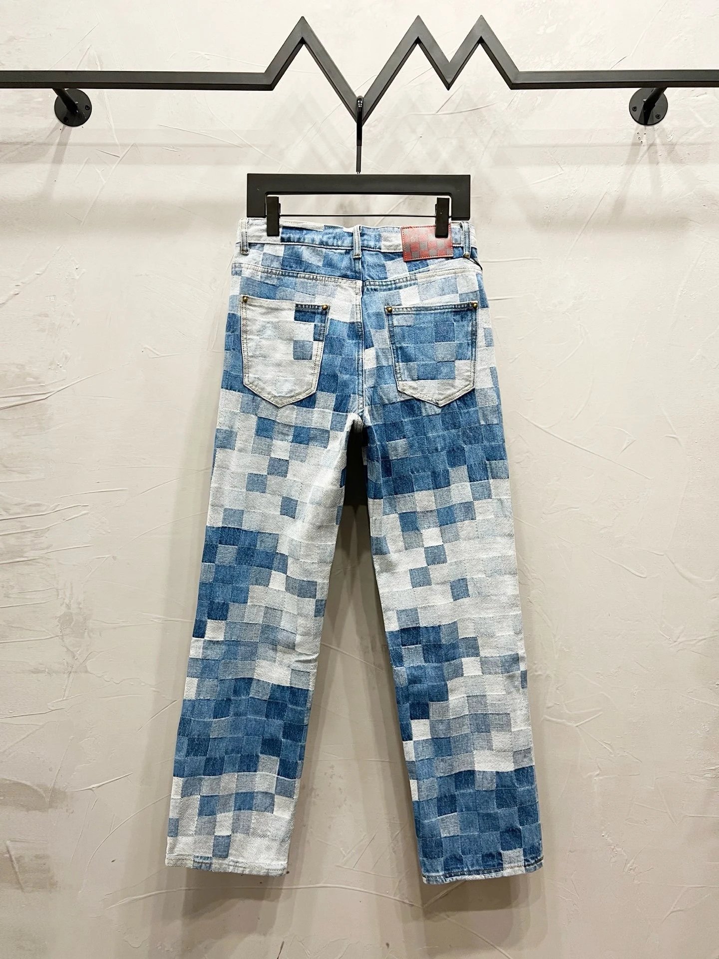 Design Patchwork Denim Jacket Light Blue Multicolor - 24