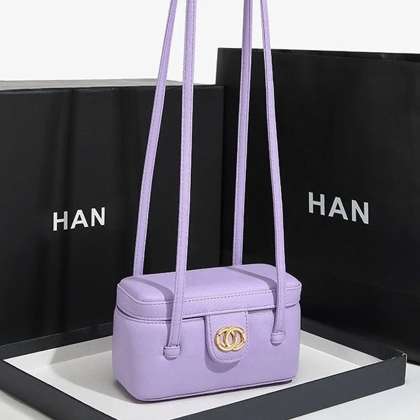 HAN Mini Box Crossbody Bag Lavender