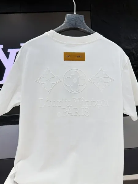 Louis Vuitton Embroidered Monogram T-Shirt Black - 21