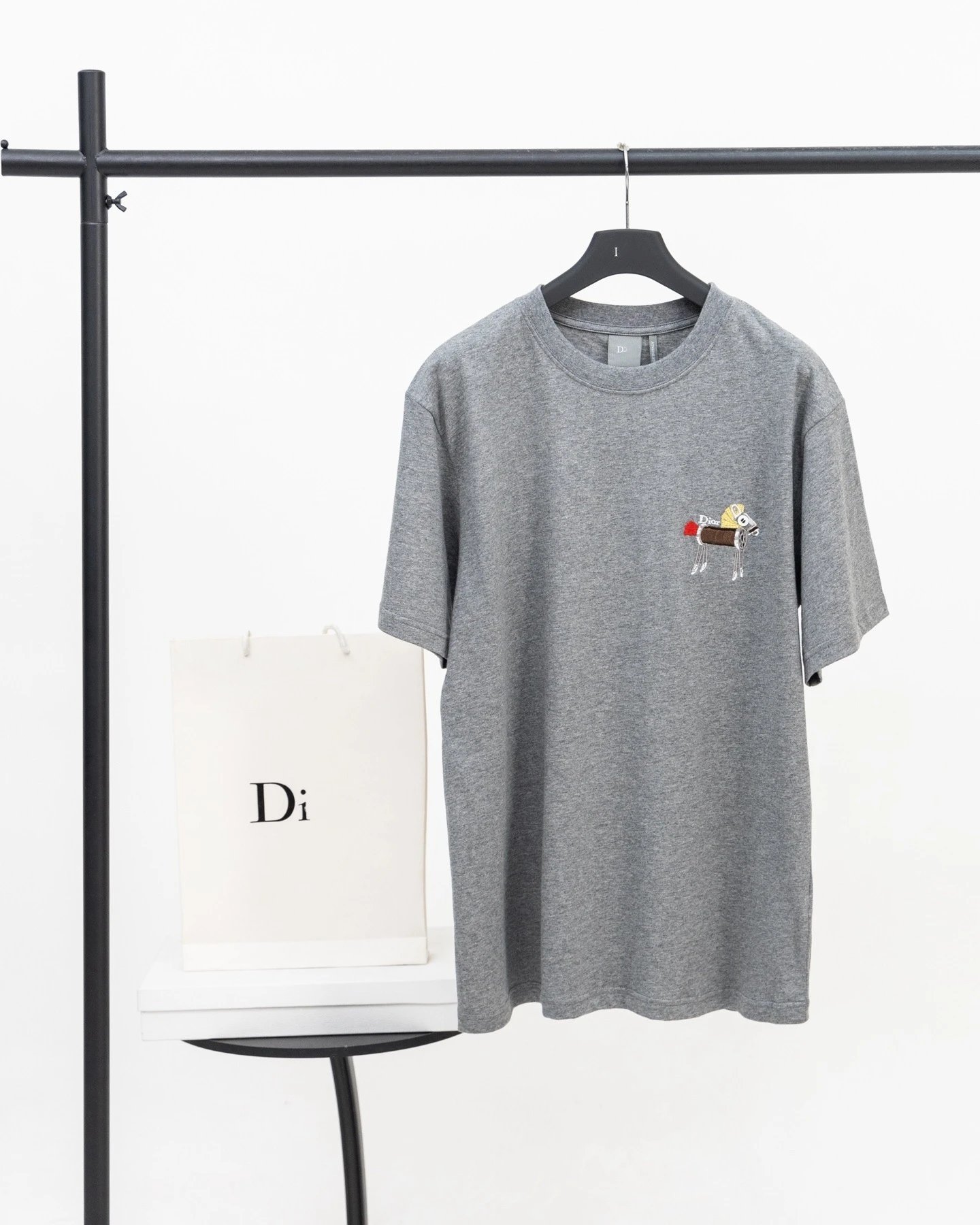 Dior Triangle Logo Black T-Shirt - 21