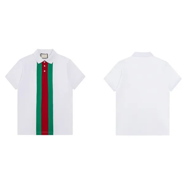 Gucci Web Stripe Polo White Polo Shirt - 1