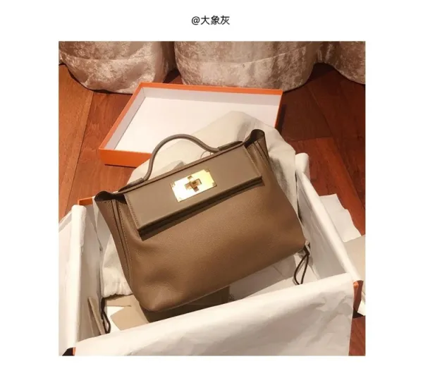 Design Mini Top-Handle Satchel Beige Handbag - 18