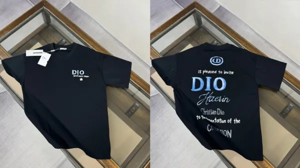 Dior 'Dio For My Real Friends' Navy Blue T-Shirt - 10