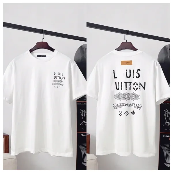 Louis Vuitton Crosscars Graphic Print T-Shirt White - 1