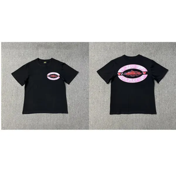Design 'Suck Around' Oval Logo T-Shirt Black - 1