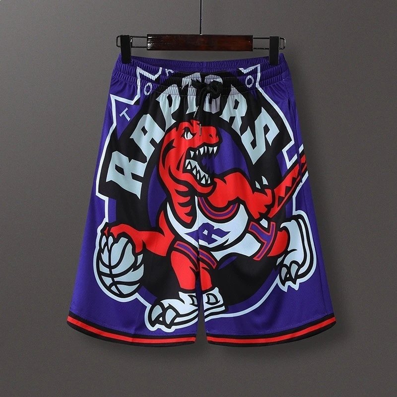 NBA Toronto Raptors Graphic Print Basketball Shorts Purple Shorts