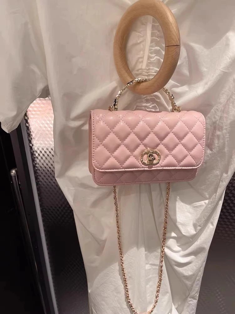 Chanel Mini Flap Bag with Pearl-Embellished Handle in Ivory Handbags - 14