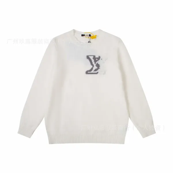 Fendi FF Logo Intarsia Knit Sweater Black and Gray - 11
