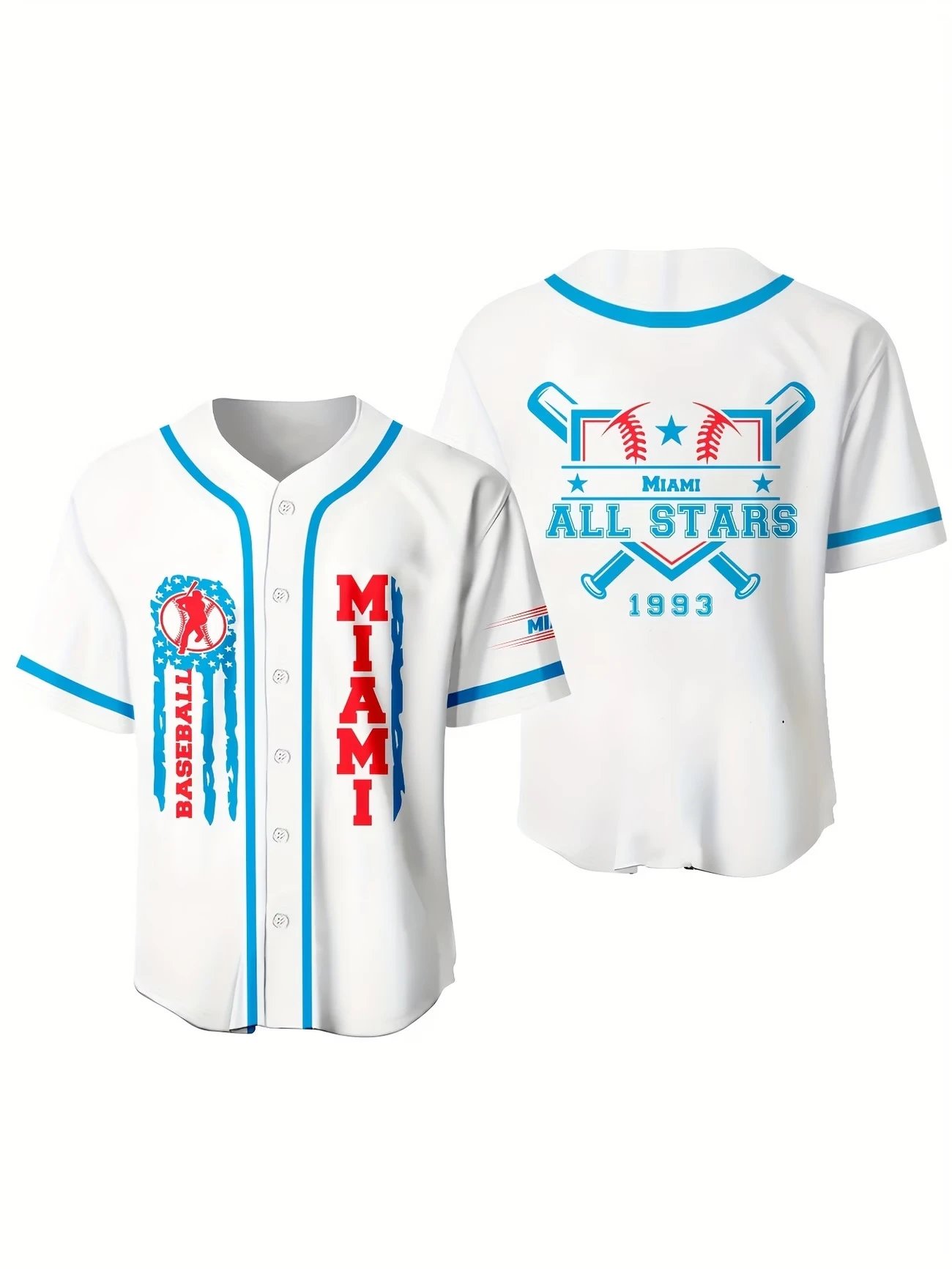 Design Miami All Stars 1993 Baseball Jersey White