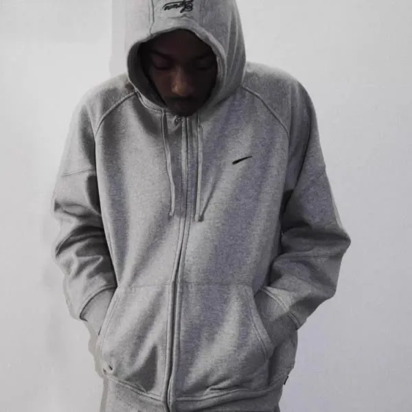 Nike Hoodie and Sweatpants Set Black Activewear Tracksuit - 7