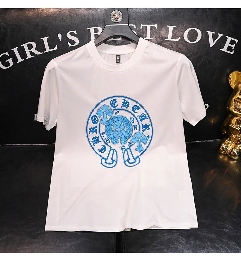 Chrome Hearts x Custom Skull Medallion Black T-Shirt - 8