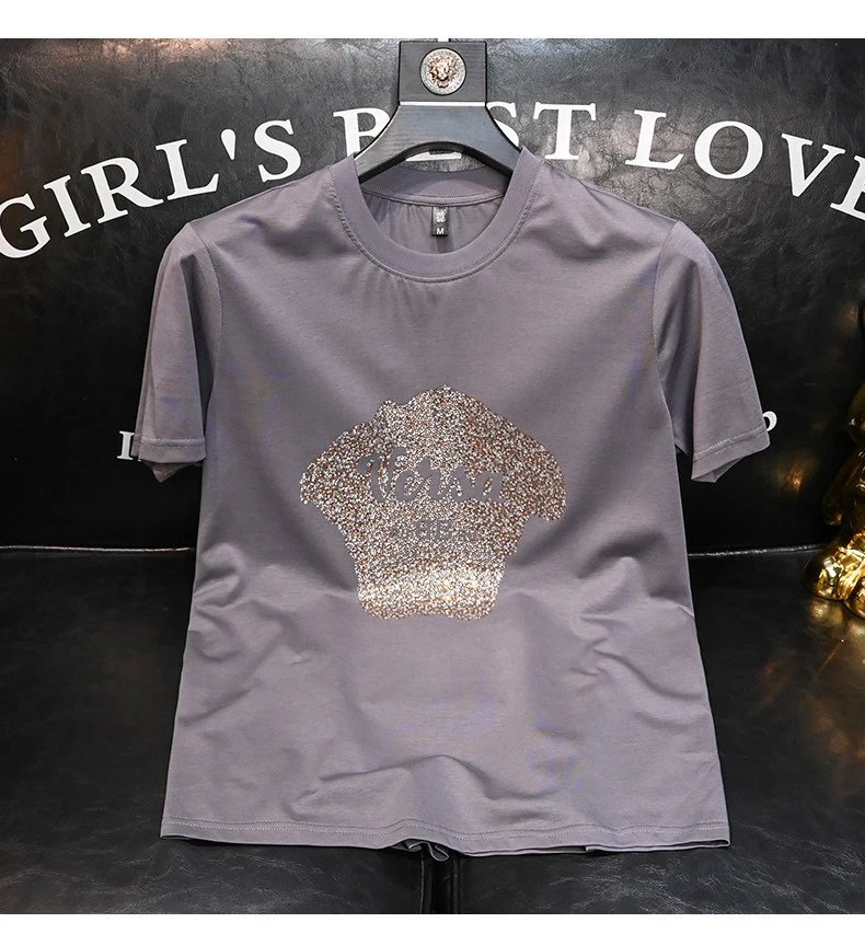 Versace Medusa Crystal-Embellished White T-Shirt - 9