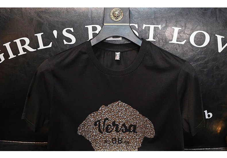 Versace Medusa Crystal-Embellished White T-Shirt - 15