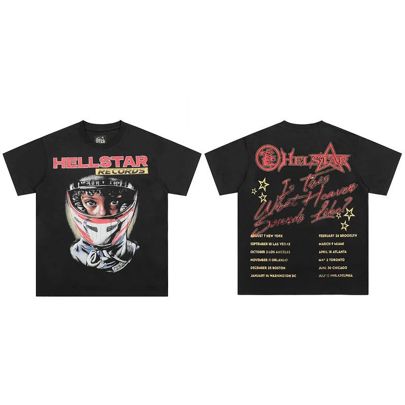 Hellstar Records Tour Tee Black T-Shirt