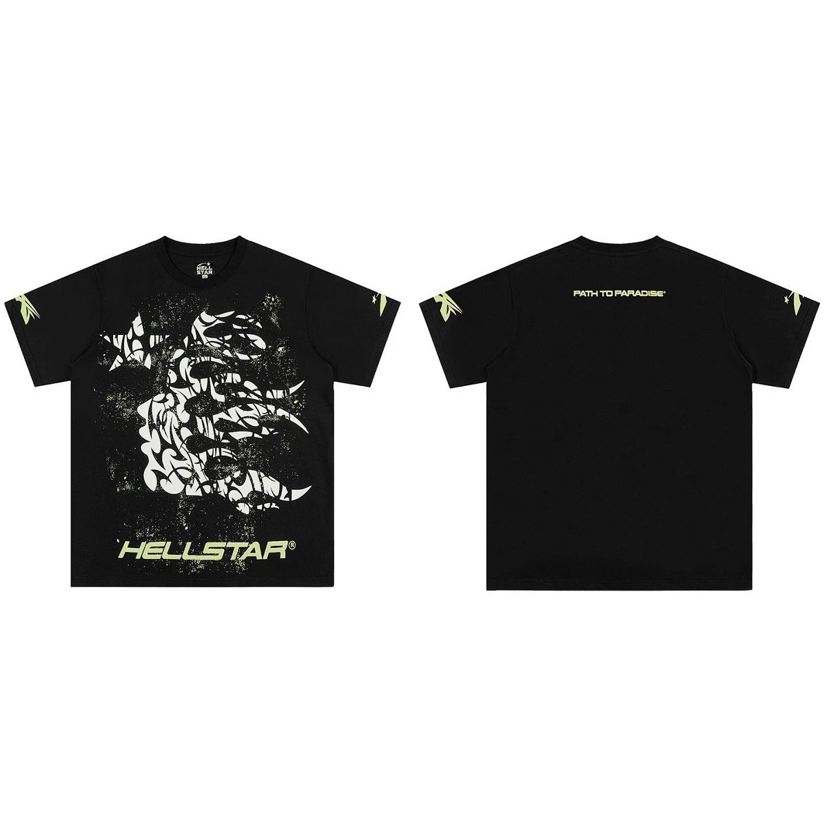 Hellstar Path To Paradise Graphic T-Shirt Black