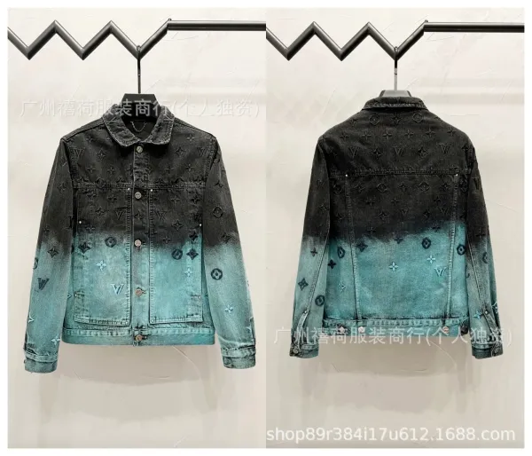 Design Riveted Denim Jacket Black Streetwear - 12