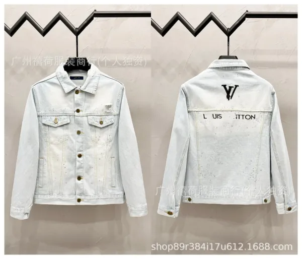 Design Riveted Denim Jacket Black Streetwear - 20