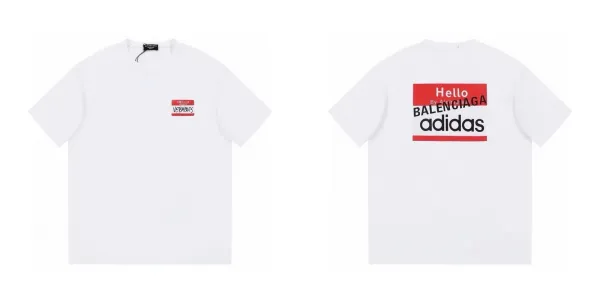 Balenciaga Distorted Logo Black T-Shirt - 17