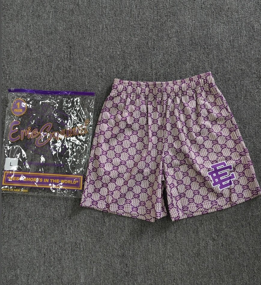 Design Monogram Print Logo Shorts Beige Shorts - 29