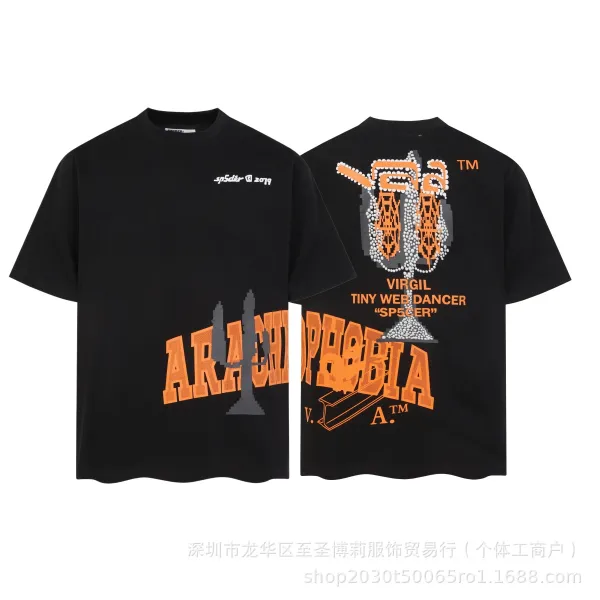 SP5DER Spider Web Graphic T-Shirt Black - 29