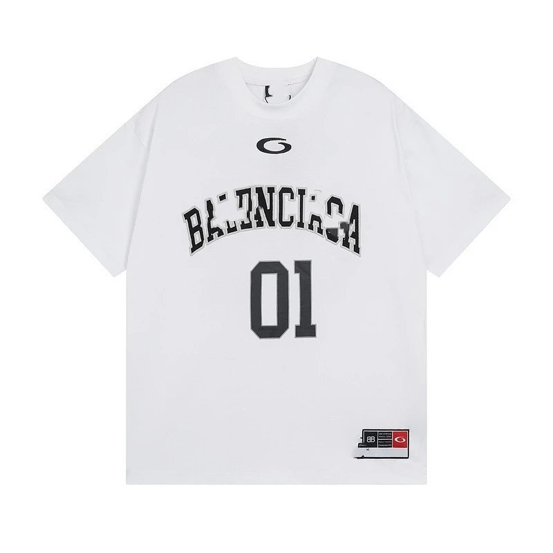 Balenciaga College Arch 01 Blue T-Shirt - 5