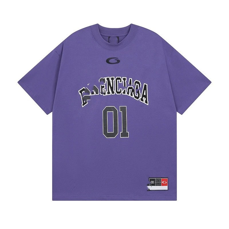 Balenciaga College Arch 01 Blue T-Shirt - 7