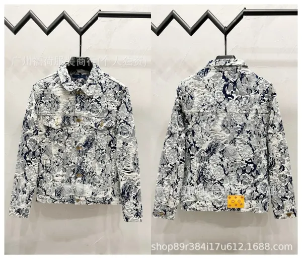 Design Riveted Denim Jacket Black Streetwear - 34