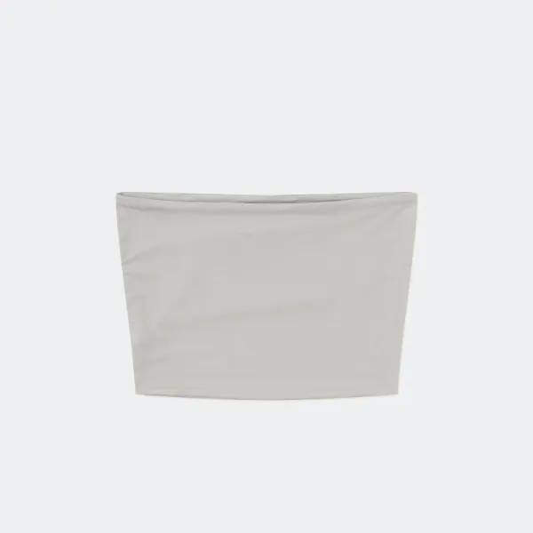 Design Minimalist Cross Logo Tube Top Gray Vest Top - 12