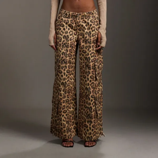 SMF SMFK Leopard Print Cargo Pants - 20