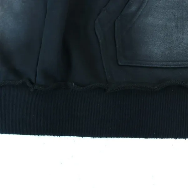 Hellstar Studios Cross Logo Distressed Black Hoodie - 10