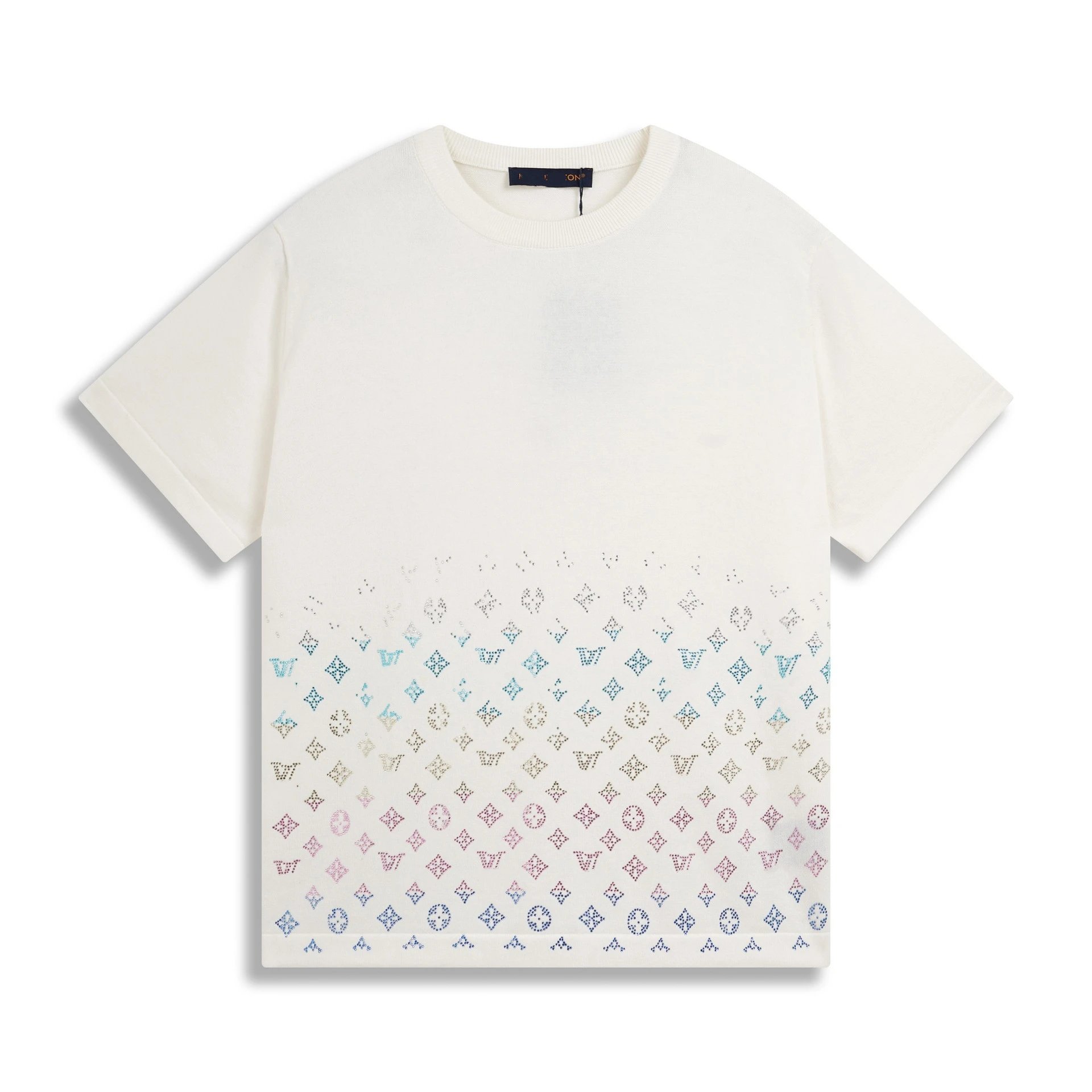 Louis Vuitton Monogram Gradient Knit T-Shirt White - 22