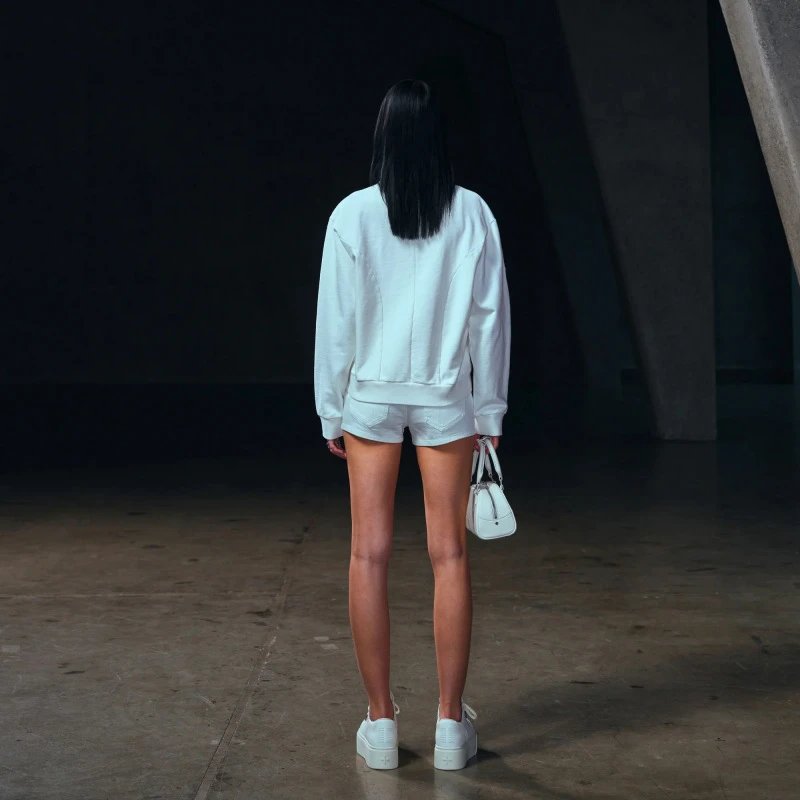 SMF SMFK White Zip-Up Jacket Outerwear.jacket - 11