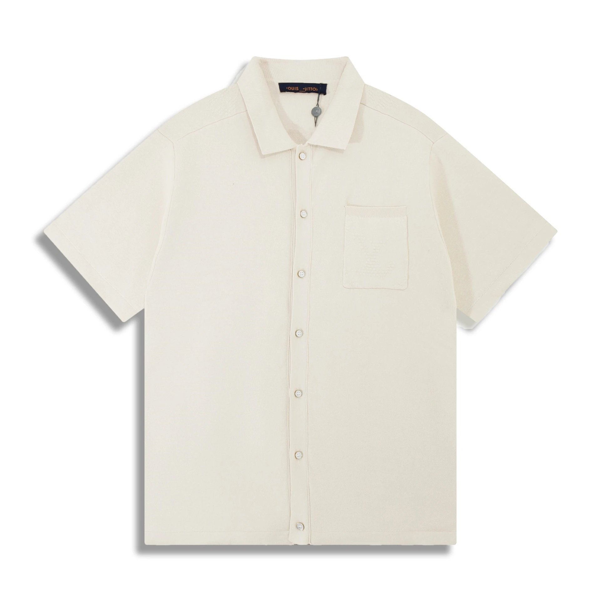 Dior Men's Embroidered Pocket Polo Navy Polo Shirt - 22