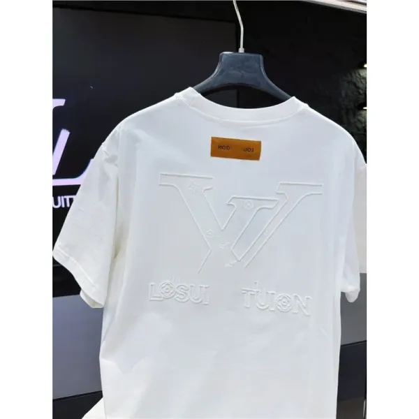 Louis Vuitton Embroidered LV Monogram T-Shirt White - 1
