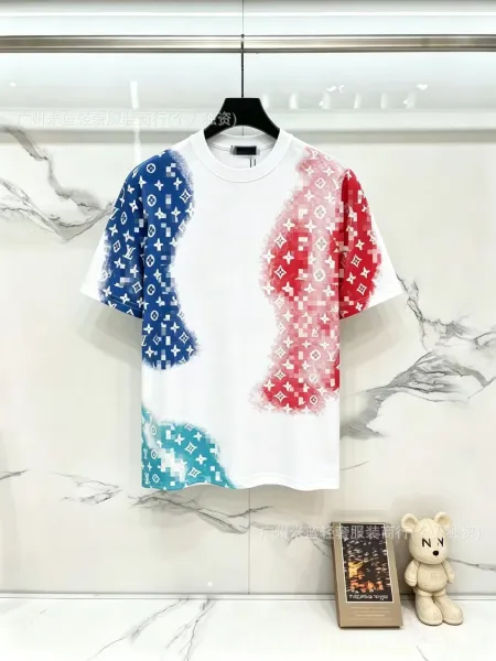 Louis Vuitton Monogram Pixelated Splash T-Shirt White - 1