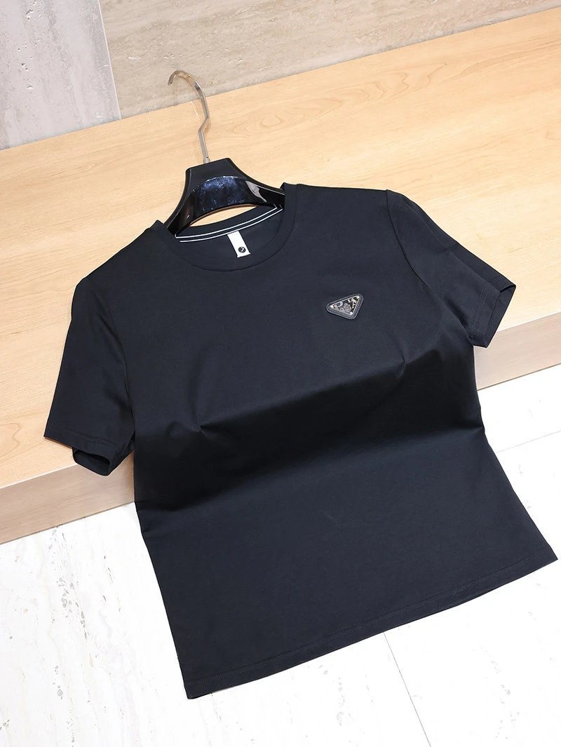 Prada Triangle Logo T-Shirt Black